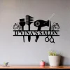 Hair Salon Personalized Metal Wall Art Cut Metal Sign, Barber Shop Cut Metal Sign, Hair Salon Metal Wall Art Various Sizes