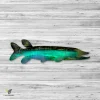 Northern Pike Fish Colorful Metal Art, Northern Pike Iron Accent For Him