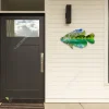 Crappie Fish Color Metal Wall Art Design, Crappie Fishing Gift For Dad