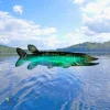 Northern Pike Fish Colorful Metal Art, Northern Pike Iron Accent For Him