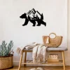 Bear, Deer And Mountain Metal Sign, Man Cave Decoration Ideas