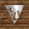 Wild Scene At Night Metal Sign, Nature Lovers Home Plaque