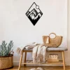 Mountainous Scene And Sun Metal Sign, Capmers Gift