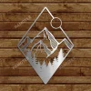 Mountainous Scene And Sun Metal Sign, Capmers Gift