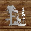 Deer And Trees Metal Wall Art Design, Gift For Him, Hunters