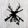 Deer Hunting And Bass Fishing Metal Art, Father's Day Gift