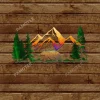 Bear In Nature Multi Color Metal Art, Bear Nature Inside Decoration