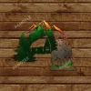 Couple Deer Colored Metal Art, Forrest Decor For Lovers