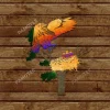 Eagle And Chicks On Branch Metal Wall Art, Eagle Welded Decor