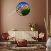 Mountain, Forrest, River Colorful Metal Art, Hiking Weatherproof Decoration