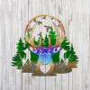 Colorful Deer And Duck Hunting Metal Art, Interior Wall Hanging For Father