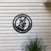 German Shepherd Established Sign Custom Name Metal Sign, Personalized Name Cut Metal Sign Wall Hanging Decor