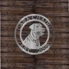 Labrador Retriever Dog Metal Sign, Cut Metal Sign, Metal Wall Art, Metal House Sign