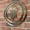 Custom Metal Motorcycle Sign, Cut Metal Sign, Metal Wall Art, Metal House Sign
