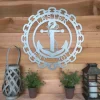 Custom Anchor Metal Sign, Cut Metal Sign, Metal Wall Art, Metal House Sign