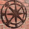 Nautical Compass Wall Art, Cut Metal Sign, Metal Wall Art, Metal House Sign