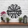 Windmill Metal Name Established Sign, Cut Metal Sign, Metal Wall Art, Metal House Sign