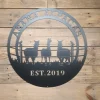 Alpaca Ranch Metal Sign, Cut Metal Sign, Metal Wall Art, Metal House Sign