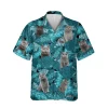 British Shorthaired Tropical Hawaii Shirt, Mother's Day Gift, Aloha Shirt For Mens, Womens