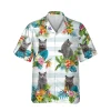 Funny British Shorthair White Hawaiian T-shirt, Magnum Pi Shirt, Aloha Shirt For Mens, Womens