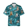 Maine Coon Kitty Hawaiian T-shirt, Gift For Her, Aloha Shirt For Mens, Womens