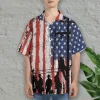American Electrician Hawaiian Shirt, Electrical Worker Summer Beach Shirt, Electrician Button Down Short Sleeve Shirt,gift For Dad Husband Worker