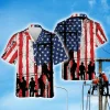 American Electrician Hawaiian Shirt, Electrical Worker Summer Beach Shirt, Electrician Button Down Short Sleeve Shirt,gift For Dad Husband Worker