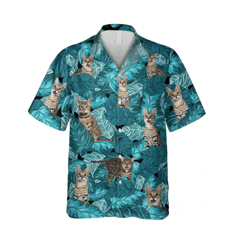 Bengal Kitty Cute Hawaiian T-shirt, Gift For Cat Mom, Aloha Shirt For Mens, Womens