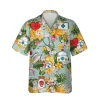 Pineapples Nurse Tools Doodle Hawaiian Shirt, Doctor Gift Shirts, Aloha Shirt For Mens, Womens