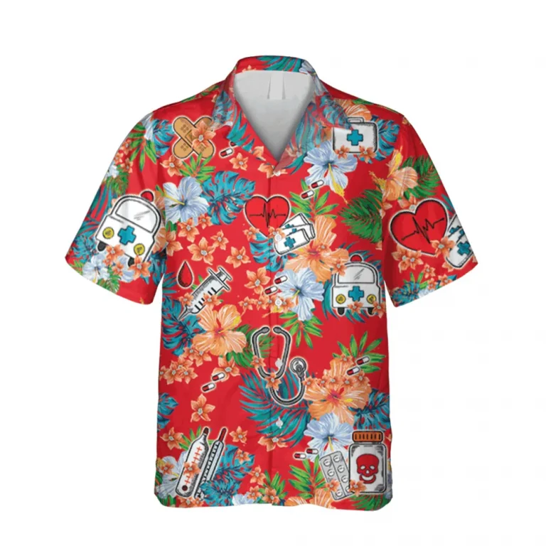Red Vintage Doctor Hawaii T-shirt, Crna Nurse Shirts, Aloha Shirt For Mens, Womens
