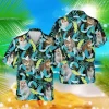 Funny Exotic Cat Hawaiian T-shirt, Green Aloha Shirts, Aloha Shirt For Mens, Womens