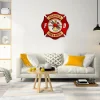 Volunteer Fire And Rescue Metal Sign, Volunteer Firefighter Iron Plaque For Husband