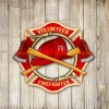 Volunteer Firefighter Symbol Metal Art, Firemen Laser Cut Wall Hanging For Him