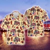 Firefighter Equipment Hawaiian Shirts, Fire Rescue Button Down Short Sleeve Shirts, Fire Engine Tropical Summer Beach Shirt, American Firefighter Gift