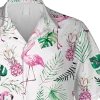 Flamingo And Pink Pineapple White Hawaiian Shirt, 3d Clothing, Aloha Shirt For Mens, Womens