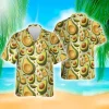 Avocado Fruits Hawaiian Shirts For Men Women, Tropical Avocado Summer Beach Shirt, Tropical Fruits Button Down Short Sleeve Shirts, Casual Aloha Shirt