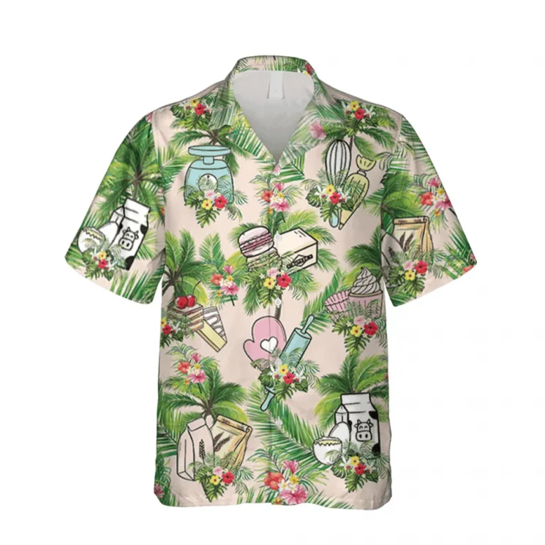 Bakery Hawaii Shirt, Tropical Vintage Shirt, Aloha Shirt For Mens, Womens