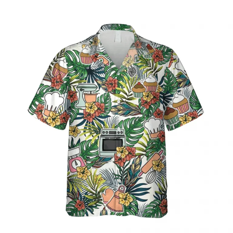 Tropical Plants Bakery Hawaiian T-shirt, 3d Bakering Shirt, Aloha Shirt For Mens, Womens