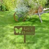 Customized Butterfly Green Metal Garden Decor, Gift For Your Wife