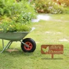 Personalized Butterfly, Flowers Metal Garden Decoration, Flowers Decorative Stake
