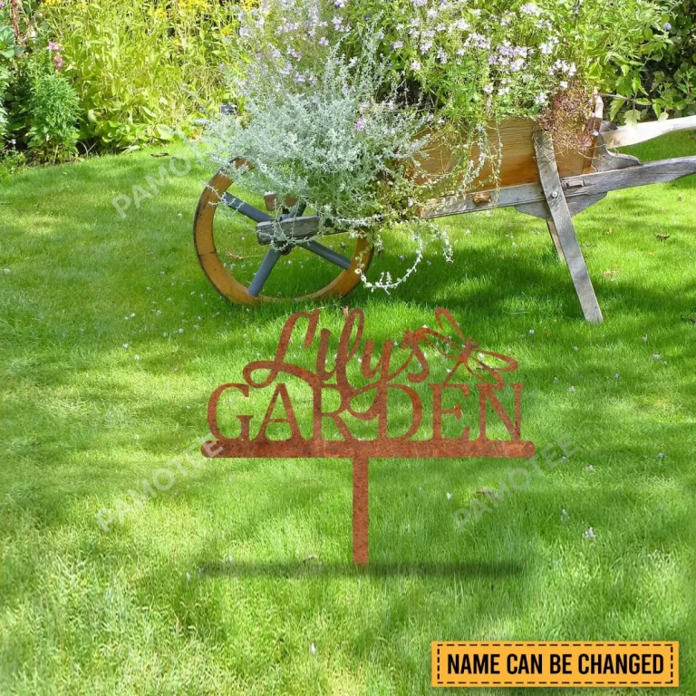Customized Dragonfly Metal Garden Decoration, Dragonfly Gift For Her
