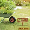 Personalized Any Text Rustic Butterfly Metal Garden Decoration, Butterfly Flowers Backyard Ornament