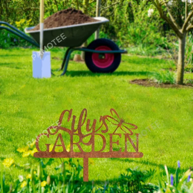 Customized Dragonfly Metal Garden Decoration, Dragonfly Gift For Her