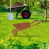 Rusty Wheelbarrow Metal Garden Decor, Wheelbarrow Laser Cut Artwork