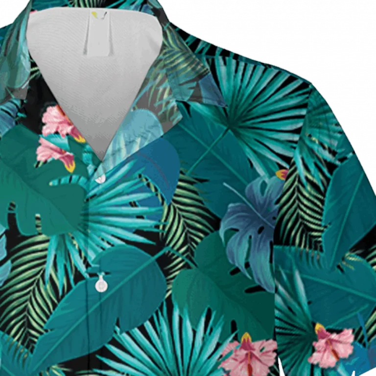 Green Leaves Hawaiian Shirt, Summer Clothing, Aloha Shirt For Mens, Womens