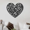 Heart Valentines Day Metal Sign, Home Decor For Him, Her, Couple, Wedding, Anniversary Wall Art