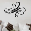 Infinity Heart Valentines Metal Sign, Decor Gift For Husband, Wife, Couple, Anniversary Wall Art