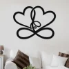 Infinity Heart Valentines Day Metal Sign, Home Decor, Wedding, Anniversary Wall Art