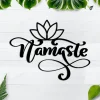 Namaste Metal Sign, Steel Word Sign, Namaste Yaga Sign, Yoga Decor Sign, Yoga Room, Yoga Studio Decor