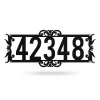 Home Number Monogram, Cut Metal Sign, Metal Wall Art, Metal House Sign